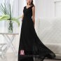 Floor Length V-Neck Chiffon Bridesmaid Dress