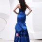 Satin Strapless Handmade Flower Floor Length Bridesmaid Dresses