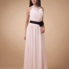 Graceful Strapless Chiffon Floor Length Bridesmaid Dress Gown