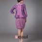Embroidery Strapless Knee Length Mothers of Bride Guests Dresses