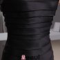 Satin Silk Beading Bateau Neck Thigh Length Mother of the Bride Dress