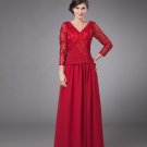 Durable V-Neck Floor Length Chiffon Mothers of Bride Special Guests Dress