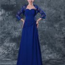 Sweetheart Floor Length Lace Chiffon Mothers of Bride Special Guests Dress