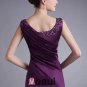 Charmeuse Ruffle Beading Scoop Floor Length Mother Of The Bride Dress