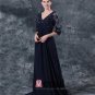 Pleated V Neck Chiffon Floor Length Mothers of Bride Guests Dresses
