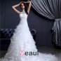 High Neck Lace Beading Chapel A-Line Bridal Gown Wedding Dress