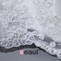 Satin Tulle Ruffle Applique Embellishment Sweetheart Chapel A-Line Bridal Gown Wedding Dresses