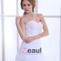 Sweetheart Beading Ruffles Organza Chapel Train A Line Wedding Dress