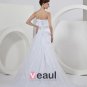 Flower Sash Chapel A-Line Bridal Gown Wedding Dresses