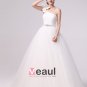 Fresh Applique Beading One Shoulder Satin A Line Wedding Dress