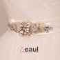 Fresh Applique Beading One Shoulder Satin A Line Wedding Dress