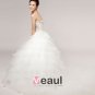 Beautiful Beading Crystal Decoration Sweetheart Organza Ball Gown Wedding Dress