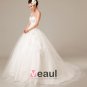 Graceful Applique Beading Sweetheart Satin Ball Gown Wedding Dress
