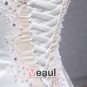Elegant Satin Applique Beaded Shoulder Straps Floor Length Ball Gown Wedding Dress