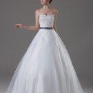 Sweetheart Beading Paillette Floor Length Yarn Ball Gown Wedding Dress