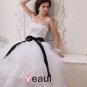 Square Sleeveless Floor Length Permanent Pleat Gauze Ball Gown Wedding Dress