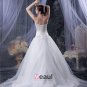 Yarn Sweetheart Applique Beading Chapel Bridal Ball Gown Wedding Dress