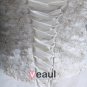 Sleeveless Mesh Lace Beading Sweetheart Cathedral Train Ball Gown Wedding Dress