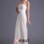 Fashion Lace Strapless Floor Length Brush Train Empire Wedding Dress