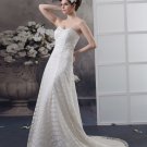 Sweetheart Beading Floor Length Lace Empire Wedding Dress