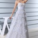 Sweetheart Sleeveless Backless Applique Beading Floor Length Lace Satin Silk Woman Empire Wedding Dr