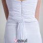 Sweetheart Beading Pleated Floor Length Chiffon Empire Wedding Dress