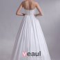 Sweetheart Flower Pleated Floor Length Chiffon Empire Wedding Dress
