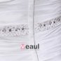 Taffeta Beading Flower Court Plus Size Bridal Gown Wedding Dress