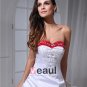 Satin Embroidery Court Plus Size Bridal Gown Wedding Dress