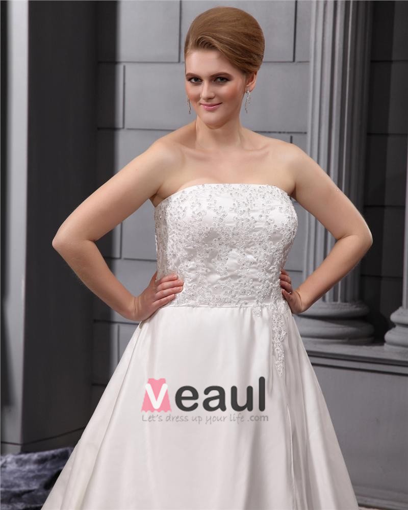 a line strapless