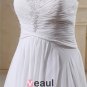 Chiffon Beading Sweetheart Court Plus Size Bridal Gown Wedding Dress