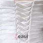 Satin Ruffle Sweetheart Semi Cathedral Train Plus Size Bridal Gown Wedding Dresses