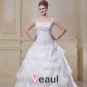 Taffeta Organza Beaded Embroidery Sweep Plus Size Bridal Gown Wedding Dress