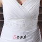 Elegant Chiffon V-Neck Chapel Train A-Line Bridal Plus Size Wedding Dress