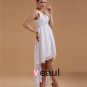 Sash Applique V Neck Short Mini Bridal Gown Wedding Dress/Graduation Dresses