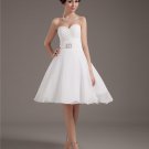 Taffeta Yarn Short Bridal Gown Wedding Dress