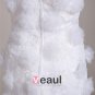 Strapless Floor Length Flower Satin Yarn Women Mermaid Wedding Dress