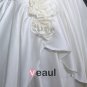 Strapless Pleated Floor Length Charmeuse Woman Mermaid Wedding Dress
