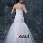 Tulle Satin Ruffles Sweetheart Floor-Length Mermaid Wedding Dresses