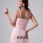 High Low Ruffle Beading V-Neck Chiffon Cocktail Dresses