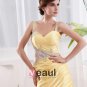 Shouder Straps Sleeveless Backless Beading Pleated Asymmetrical Taffeta Woman Prom Cocktail Dress