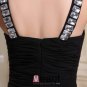 Stylish Tight Chiffon Silk Silk Like Satin Sweetheart Beading Straps Ruffle Sleeveless Short Cocktai