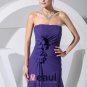 Chiffon Elastic Silk Like Satin Silk Strapless Sleeveless Zipper Ruffle Floor Length Evening Dress