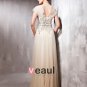 Tulle Yarn Charmeuse Lace Beading Sweetheart Floor Length Evening Dresses