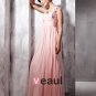 Silk Sequins Tulle Hand Flower Embroidering Beading Shoulder Straps Floor Length Evening Dresses