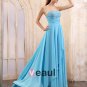 Sleeveless Chiffon Beading Ruffles Sweetheart Long Evening Dresses