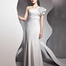 Sexy Imitated Silk One Shoulder Ankle Length Evening Dresses