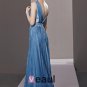 Bateau Beading Floor Length Tencel Woman Evening Dress