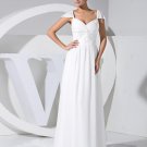 Sweetheart Sleeveless Zipper Floor Length Ruffle Elastic Silk Like Satin Chiffon Silk Woman Celebrit