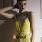 Silk Tulle Charmeuse Jewel Bead Floor Length Evening Dress